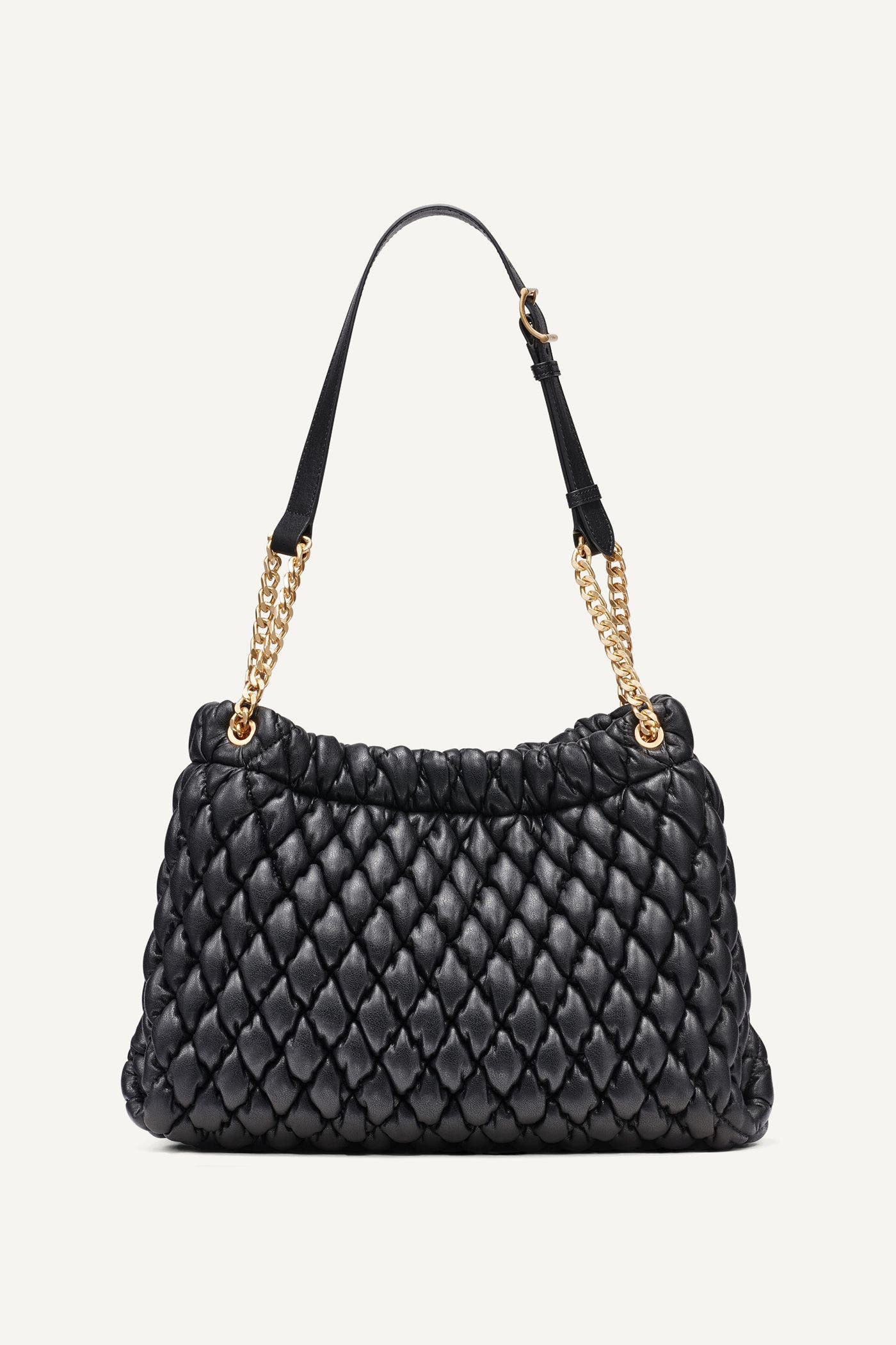 DKNY Raya Shoulder Bag, Alternate, color, Black/Gold