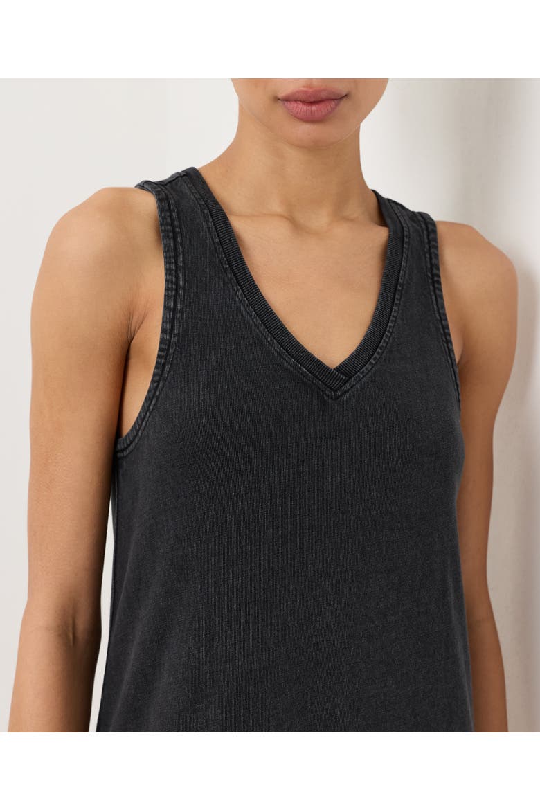 Organic Cotton Weekends Tank Dress, Alternate, color, Washed Black