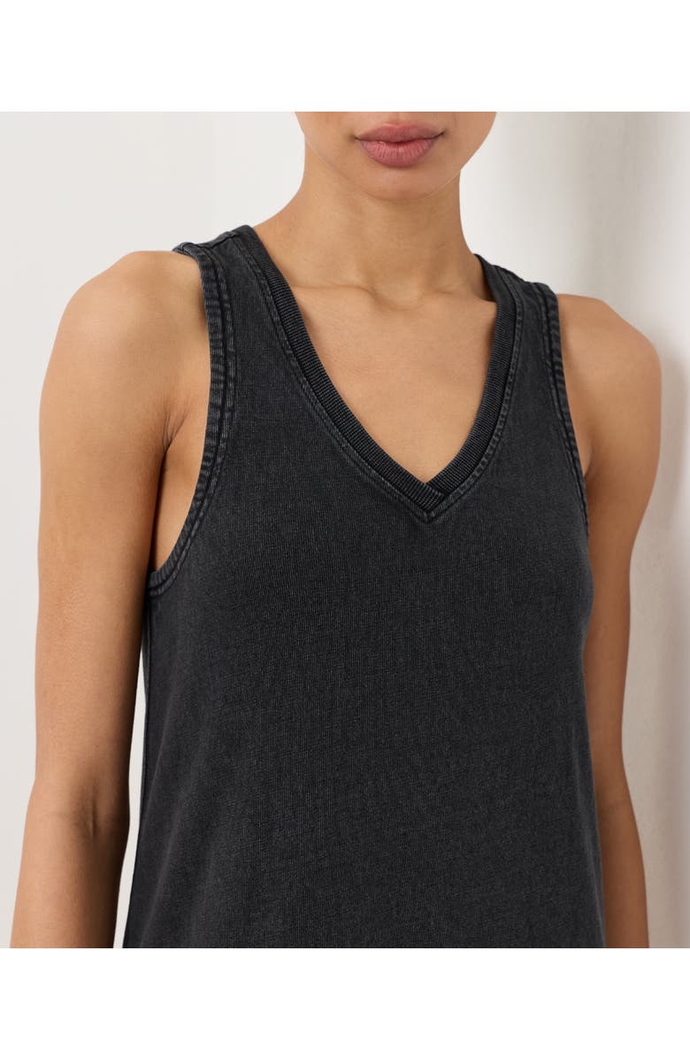 Pact Organic Cotton Weekends Tank Dress, Alternate, color, Washed Black
