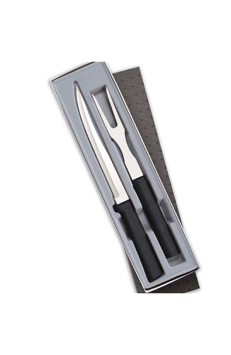 Rada 2 Piece Carving Set in Gift Box, Main, color, Black