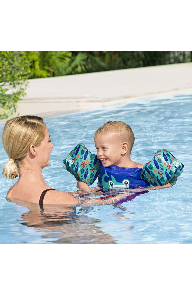 Puddle Jumper Child Deluxe Life Vest, Whale Shark, Alternate, color, Multicolored