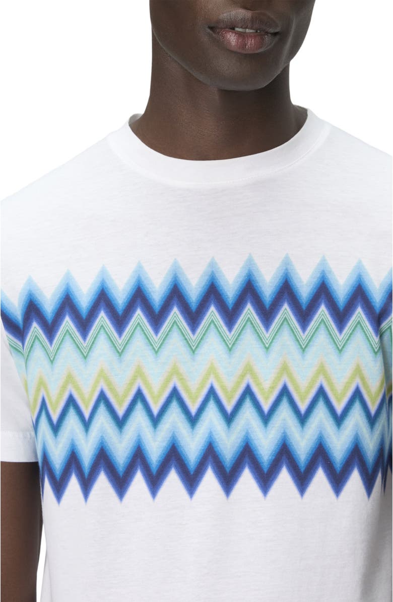 Missoni Short Sleeve T-shirt With Zigzag Insert, Alternate, color, Multicoloured