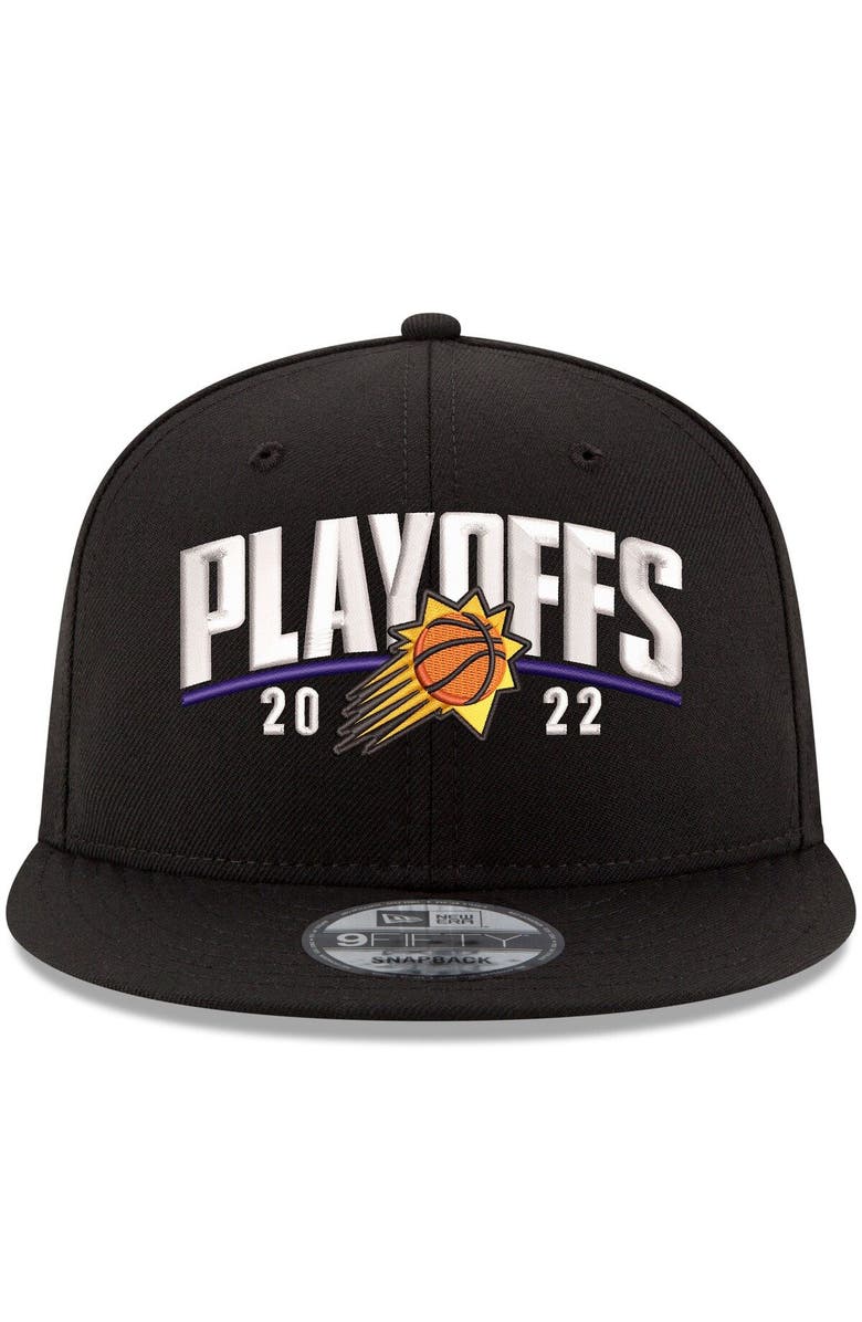 New Era Men's New Era Black Phoenix Suns 2022 NBA Playoffs Arch 9FIFTY Snapback Adjustable Hat, Alternate, color,