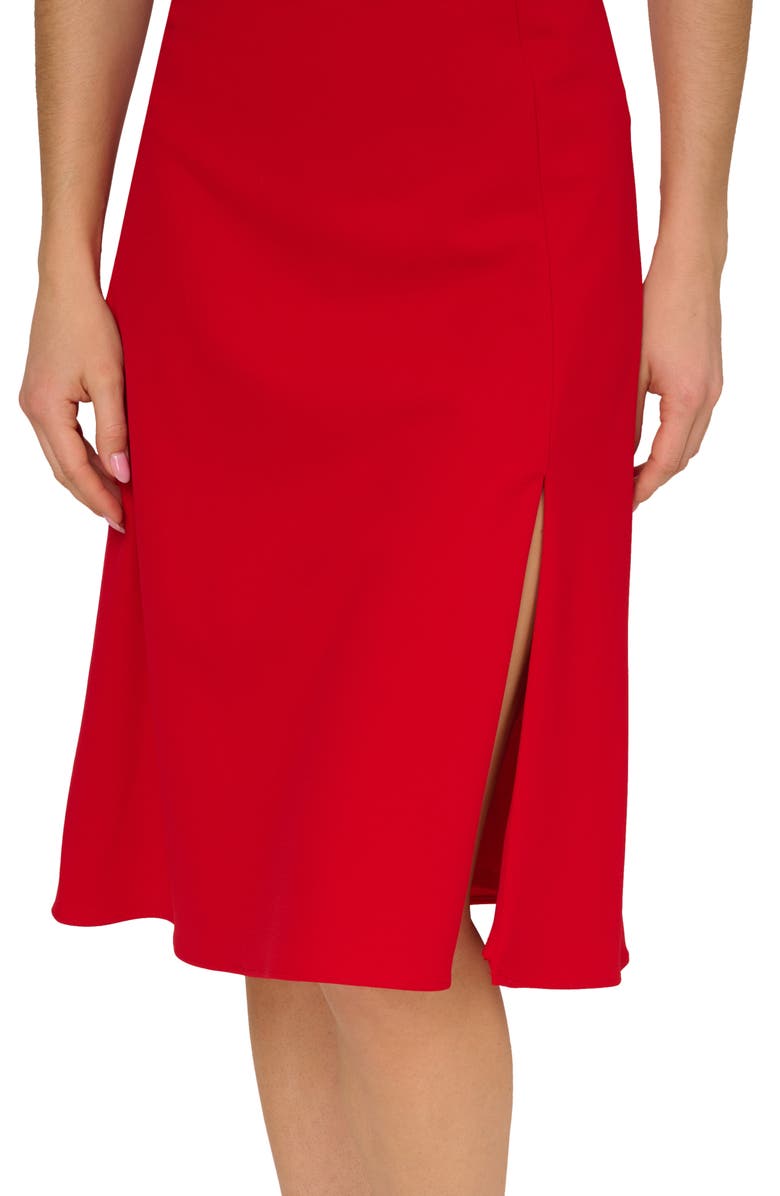 Adrianna Papell Ruffle Sheath Dress, Alternate, color, Hot Pepper