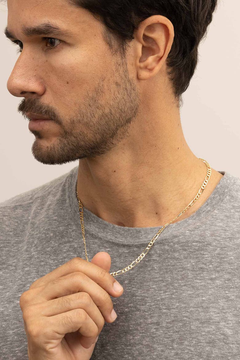 Men's Florentine Figaro Bold Chain in 14K Gold, Alternate, color, 14K Yellow Gold