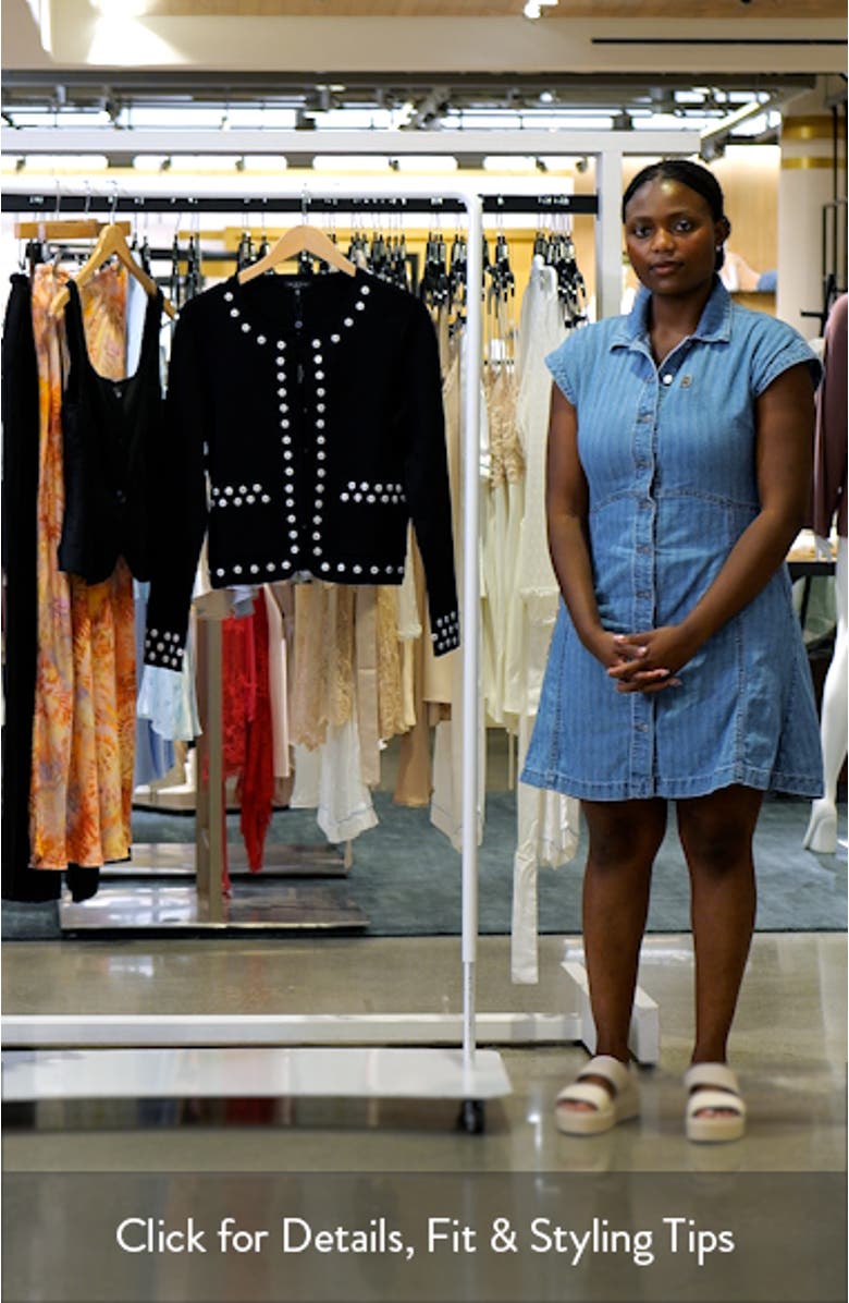 Melo Shell Detail Boxy Cardigan, sales video thumbnail