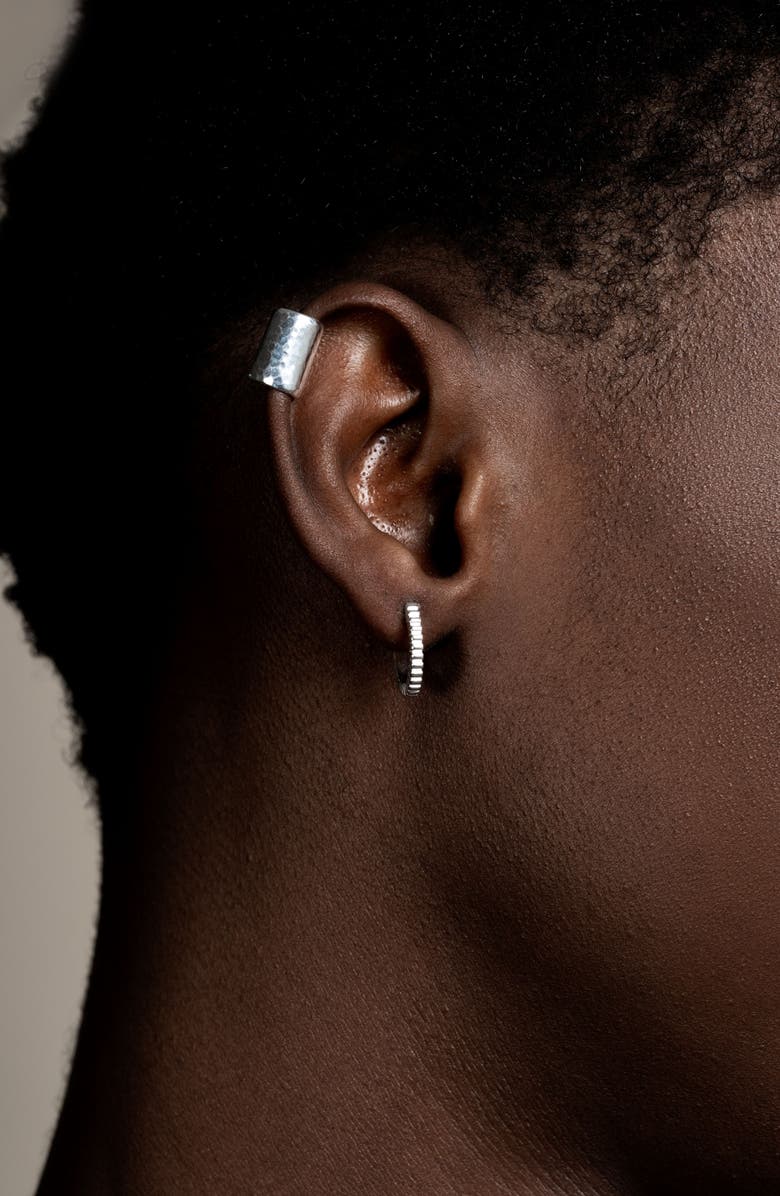 Dower & Hall Men's Long Straight Nomad Ear Cuff, Alternate, color, Sterling Silver