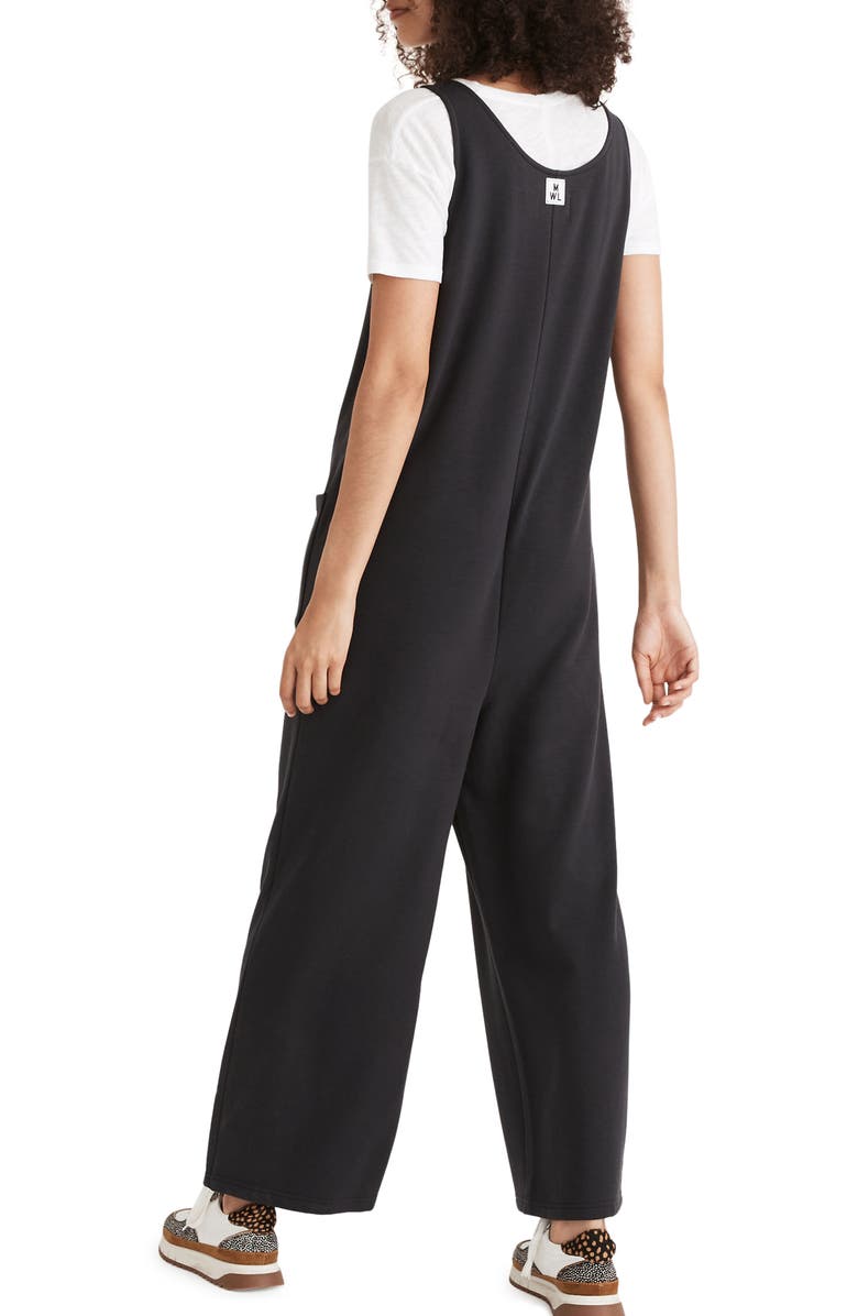 MWL Madewell MWL Superbrushed Pull-On Jumpsuit, Alternate, color, Black Coal