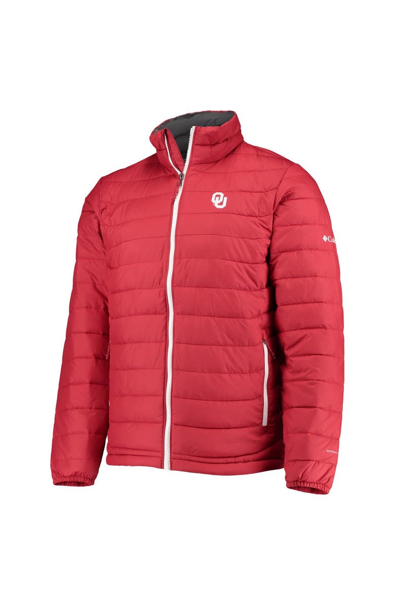 Columbia Men's Columbia Crimson Oklahoma Sooners Powder Lite Omni-Heat Reflective Full-Zip Jacket, Alternate, color, Crimson
