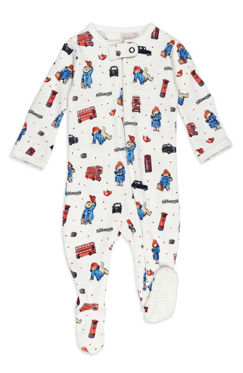 x Paddington Fitted One-Piece Organic Cotton Footie Pajamas (Baby)