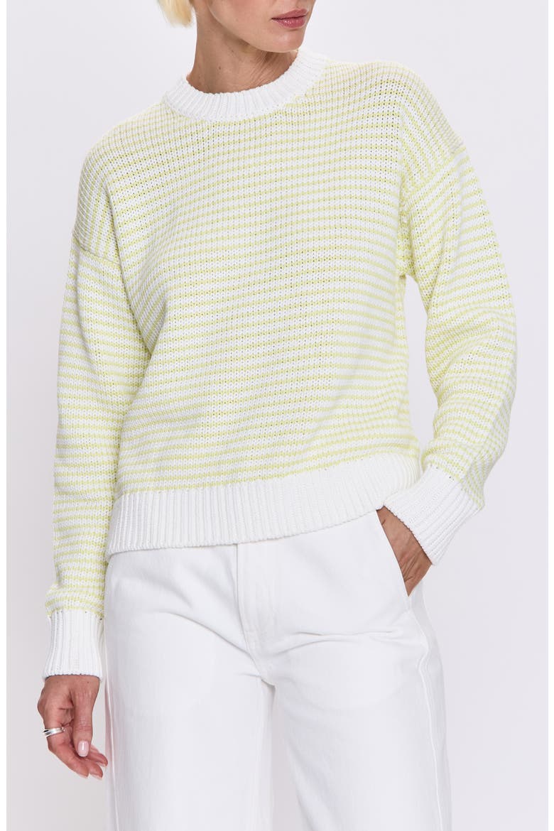 Aura Stripe Sweater, Main, color, LIMEADE