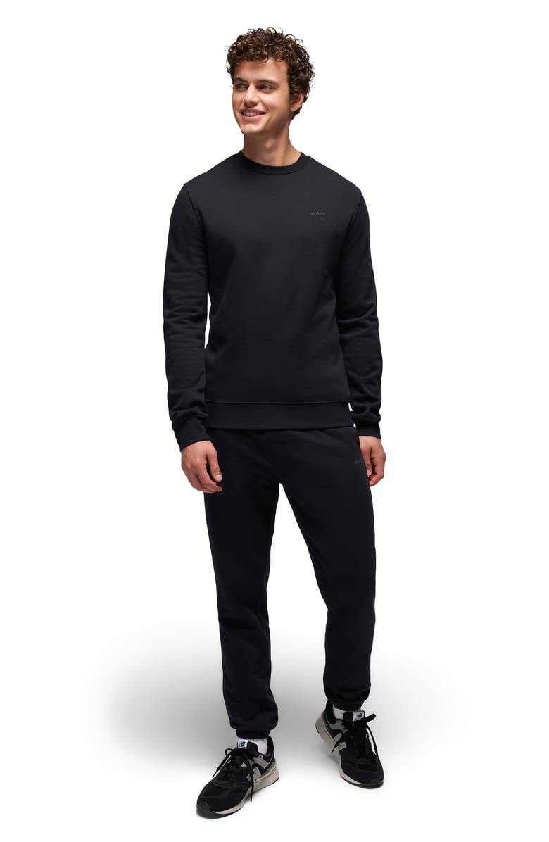prAna Fleece Crewneck Sweatshirt, Alternate, color, Black