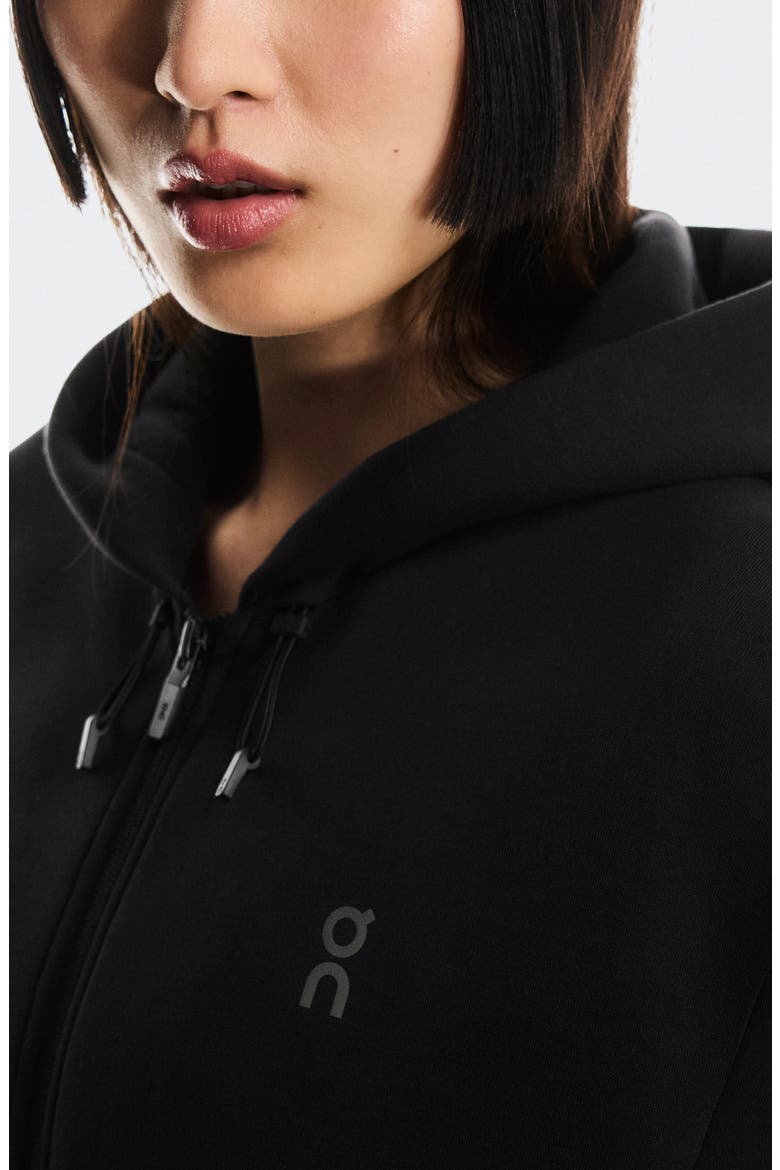 Focus Tech Zip Hoodie, Alternate, color, BLACK