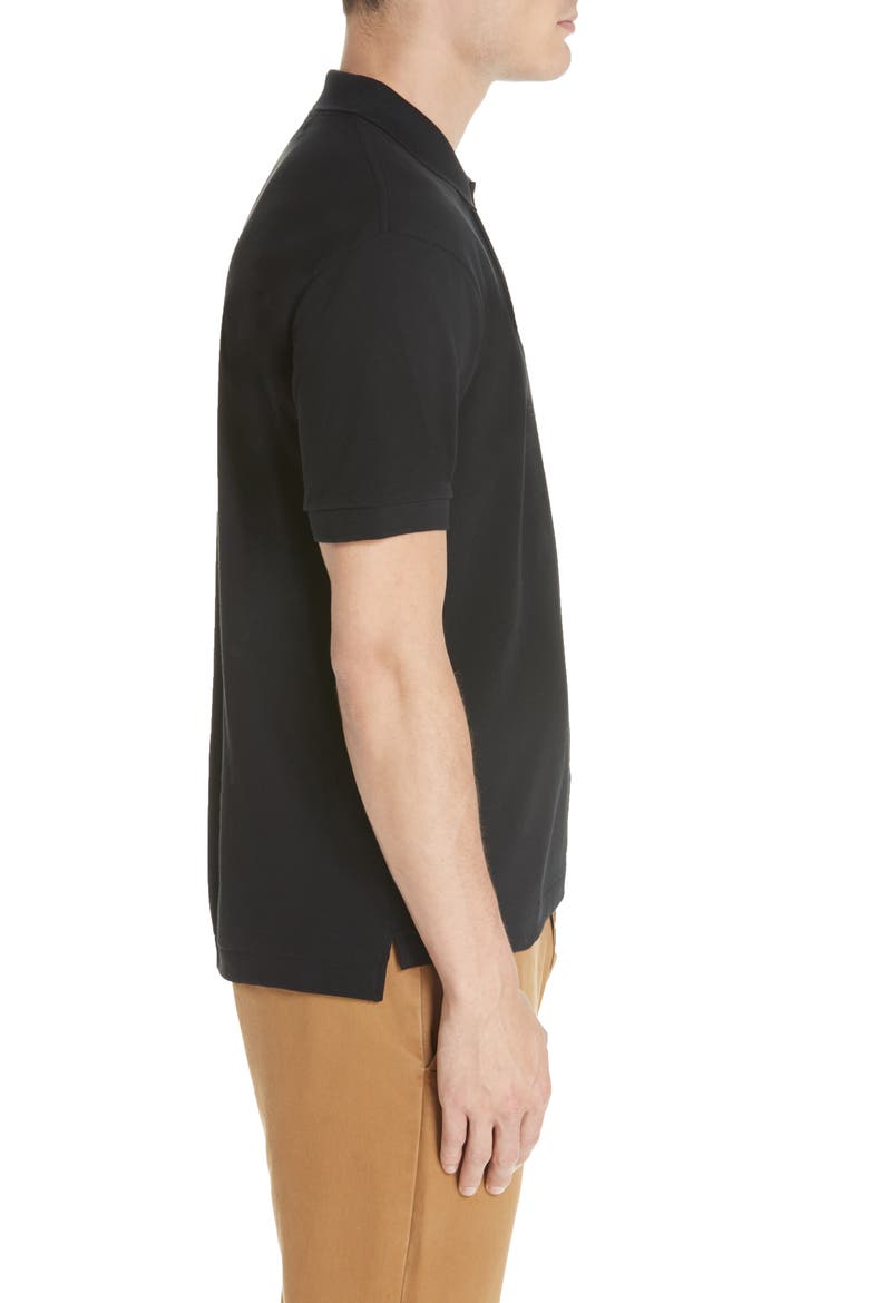 Heart Logo Slim Fit Polo, Alternate, color, BLACK