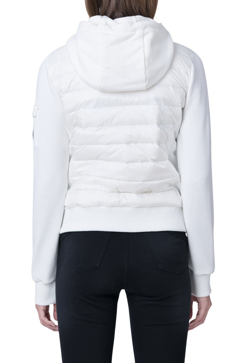 Luna Recycled Nylon Down Puffer Jacket, Alternate, color, WHITE