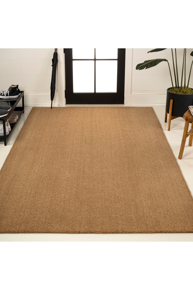Peater Classic Casual Commerical Natural Coir Mat Indoor/Outdoor, Main, color, Light Brown