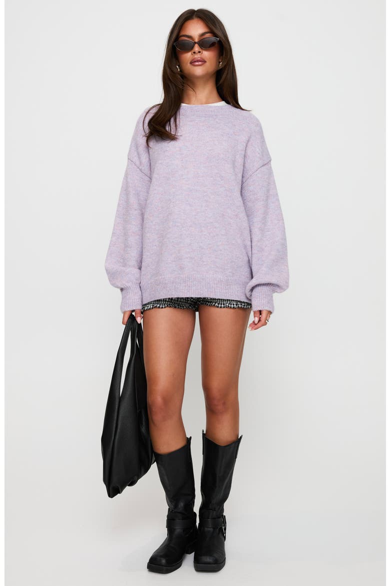 Ryanna Crewneck Sweater, Alternate, color, LILAC