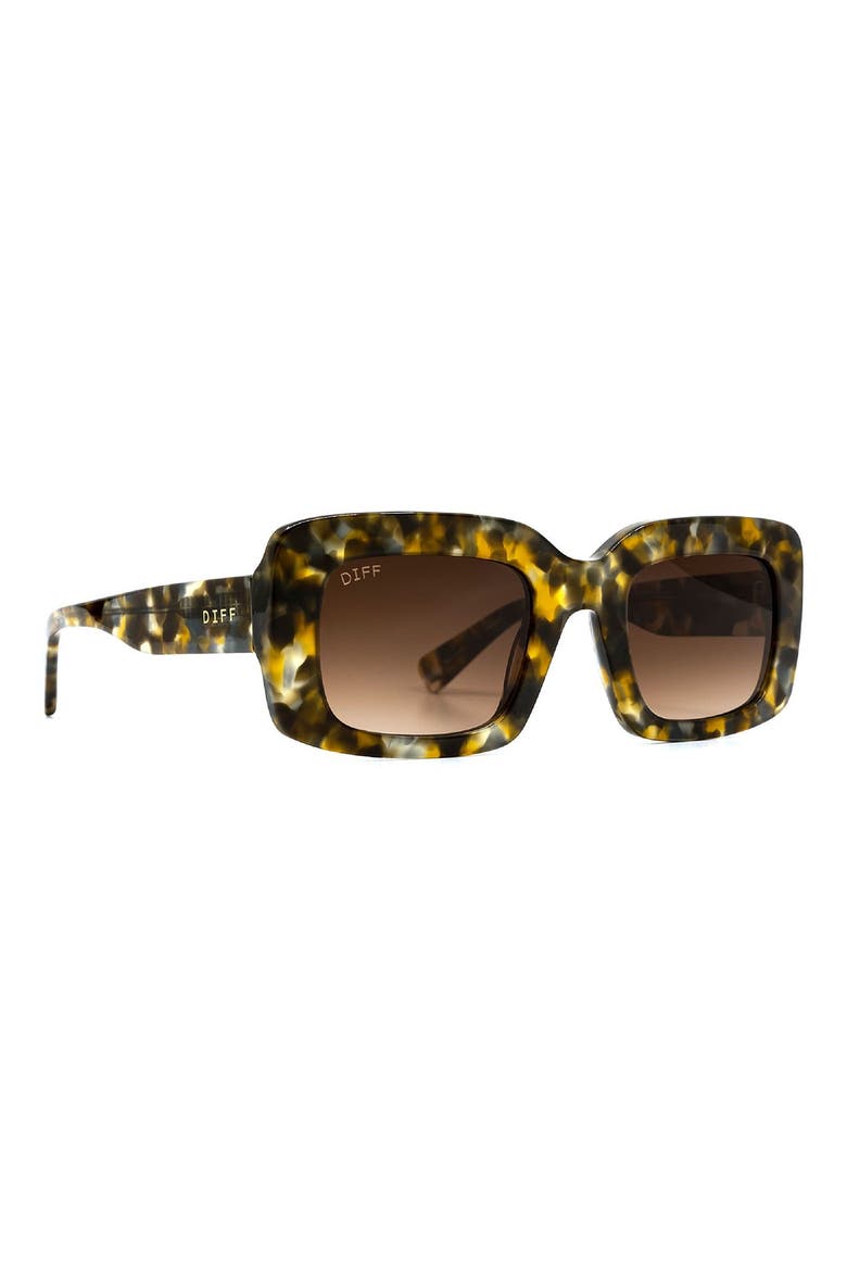 Sterling 50mm Rectangle Sunglasses, Alternate, color, SEA TURTLE TORTOISE/ BROWN