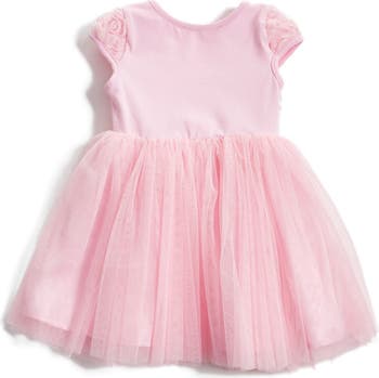 Short Sleeve Tulle Dress