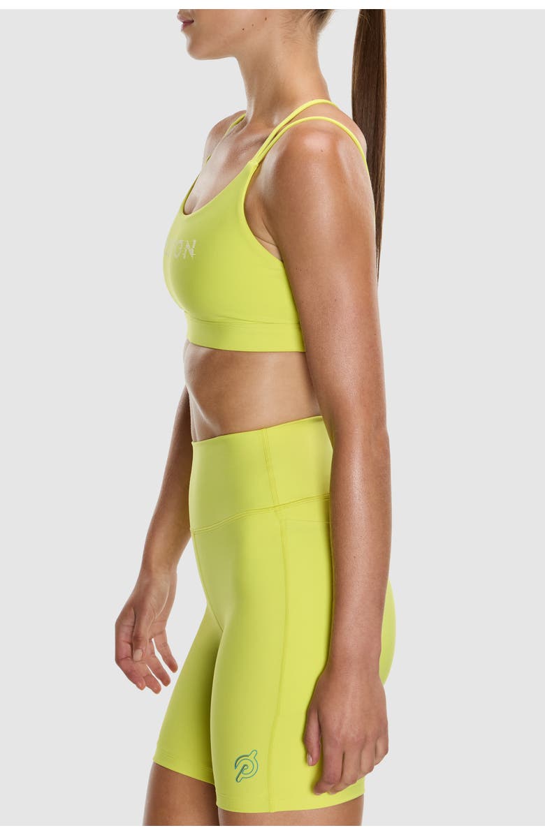 Peloton Cadent Strappy Y Back Bra, Alternate, color, Lemon-Lime