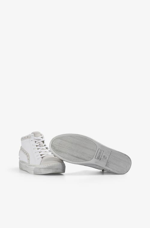 Scalpers Studs High Sneakers W In White