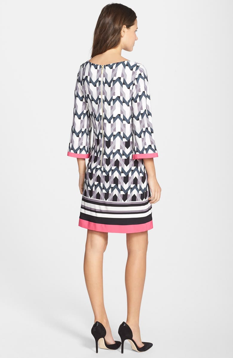 Eliza J Graphic Print Jersey Shift Dress, Alternate, color,