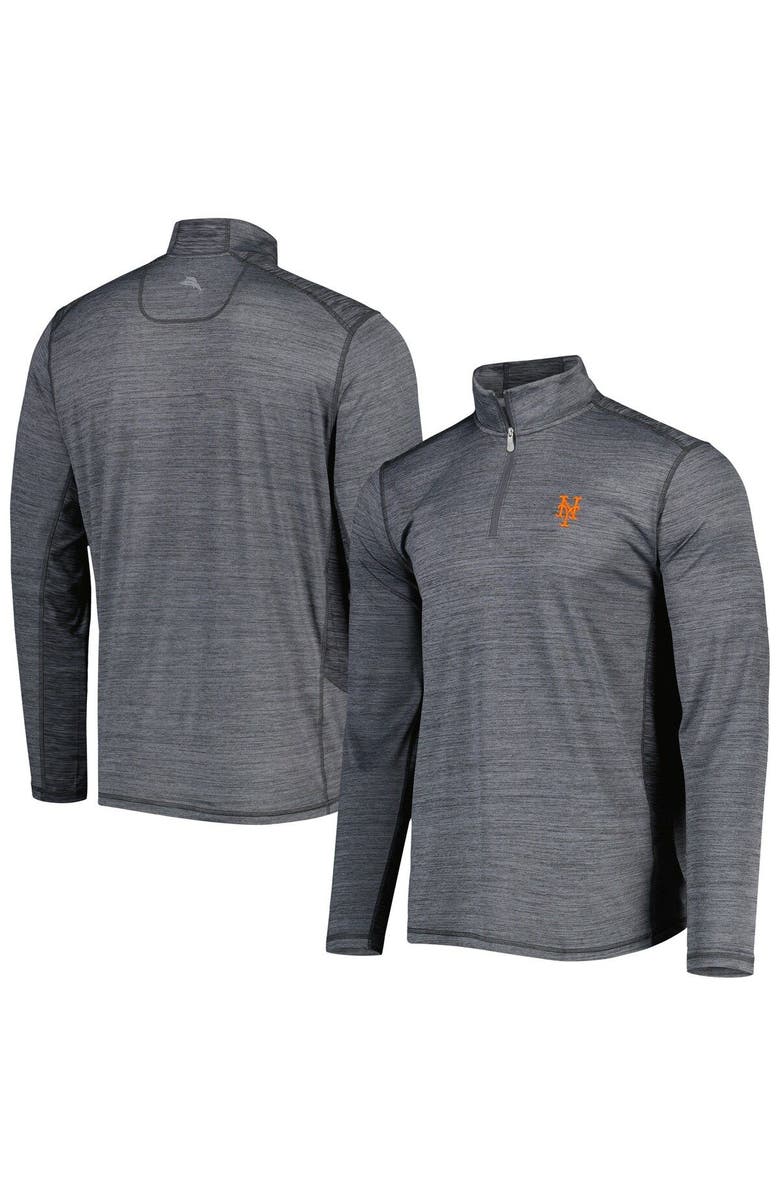 Tommy Bahama Men's Tommy Bahama Gray New York Mets Delray IslandZone Half-Zip Top, Main, color, Gray