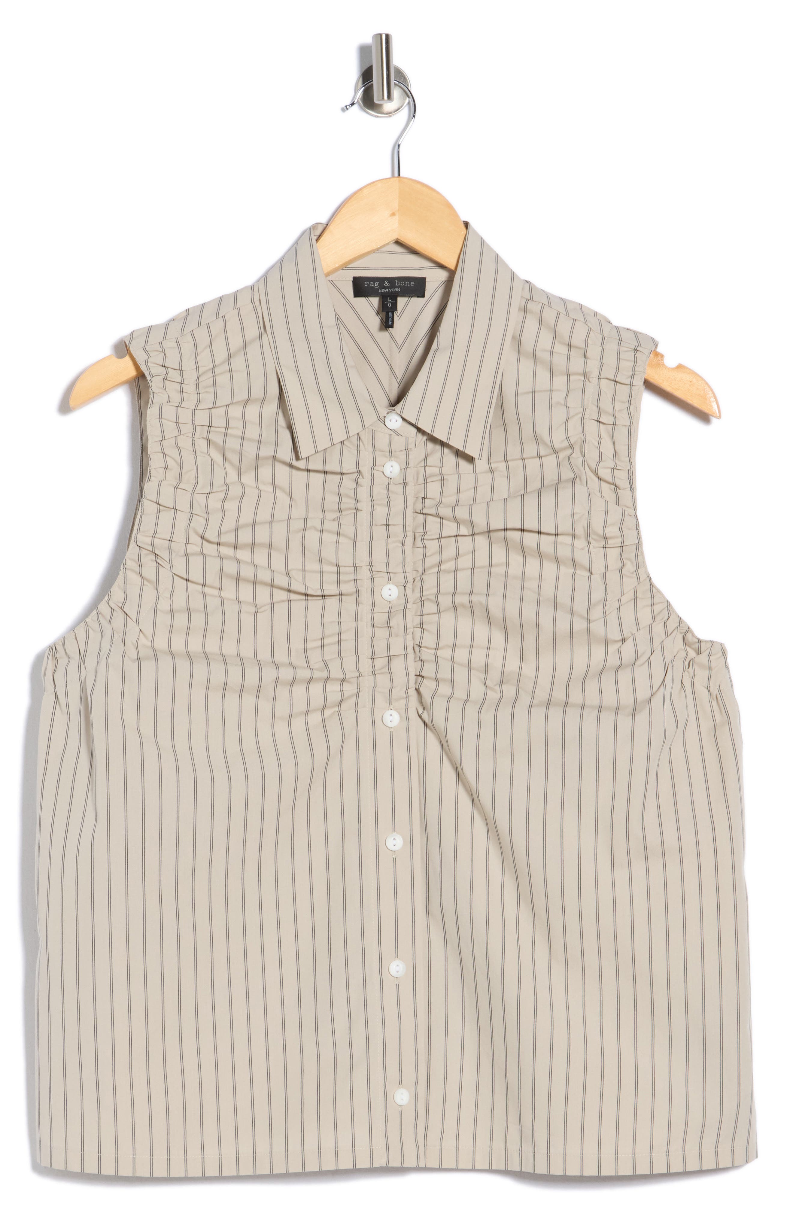 rag & bone Georgina Ruched Shirt