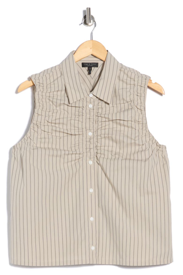 Georgina Ruched Shirt, Main, color, SANDSTORM
