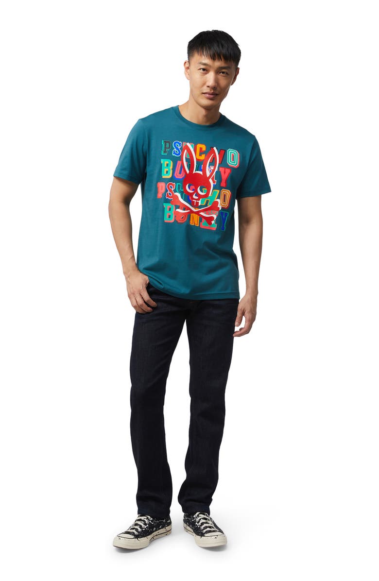 Psycho Bunny Fulton Cotton Graphic Tee, Alternate, color, 
