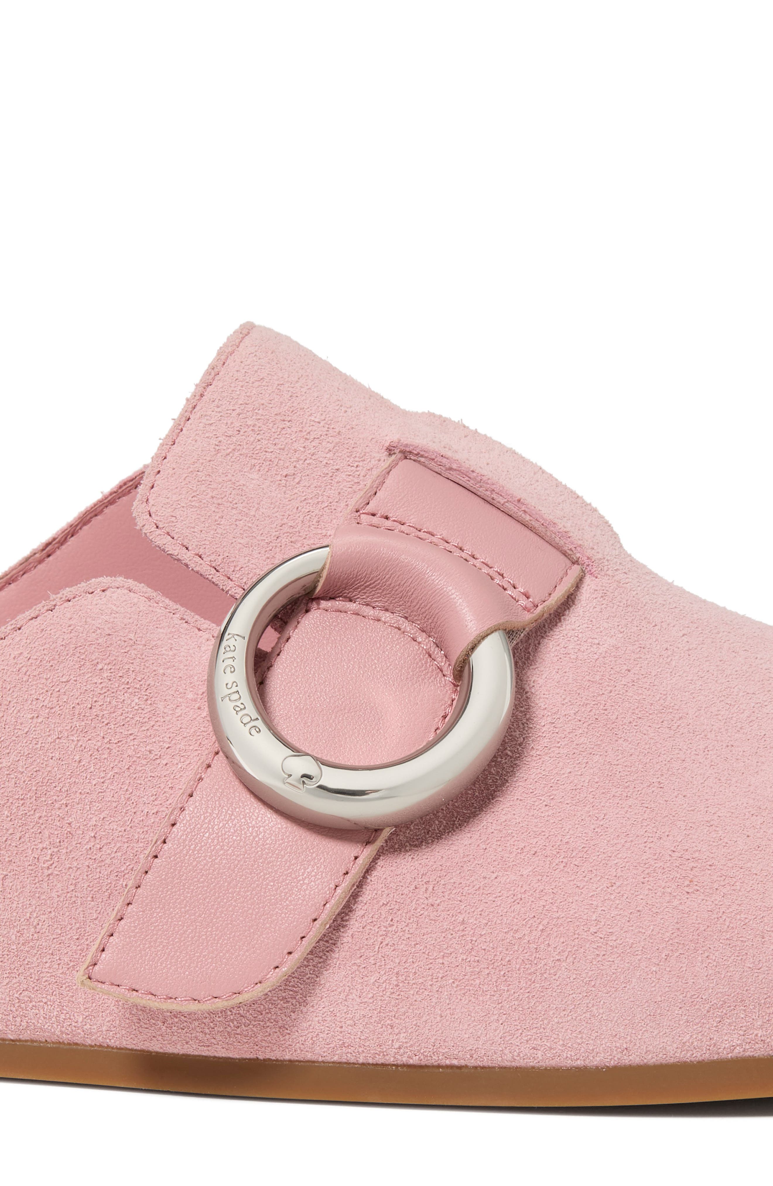 Kate Spade New York halo suede clog, Alternate, color, Barre Pink