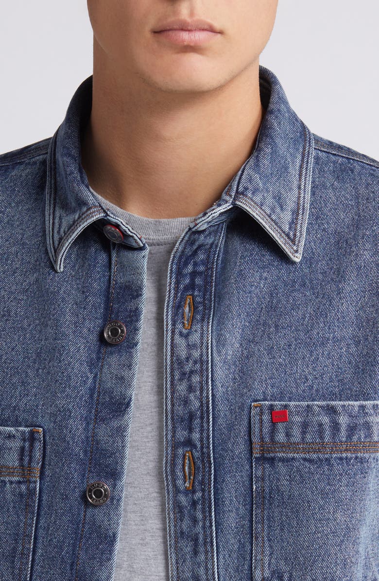 HUGO Erato Denim Jacket, Alternate, color, Navy