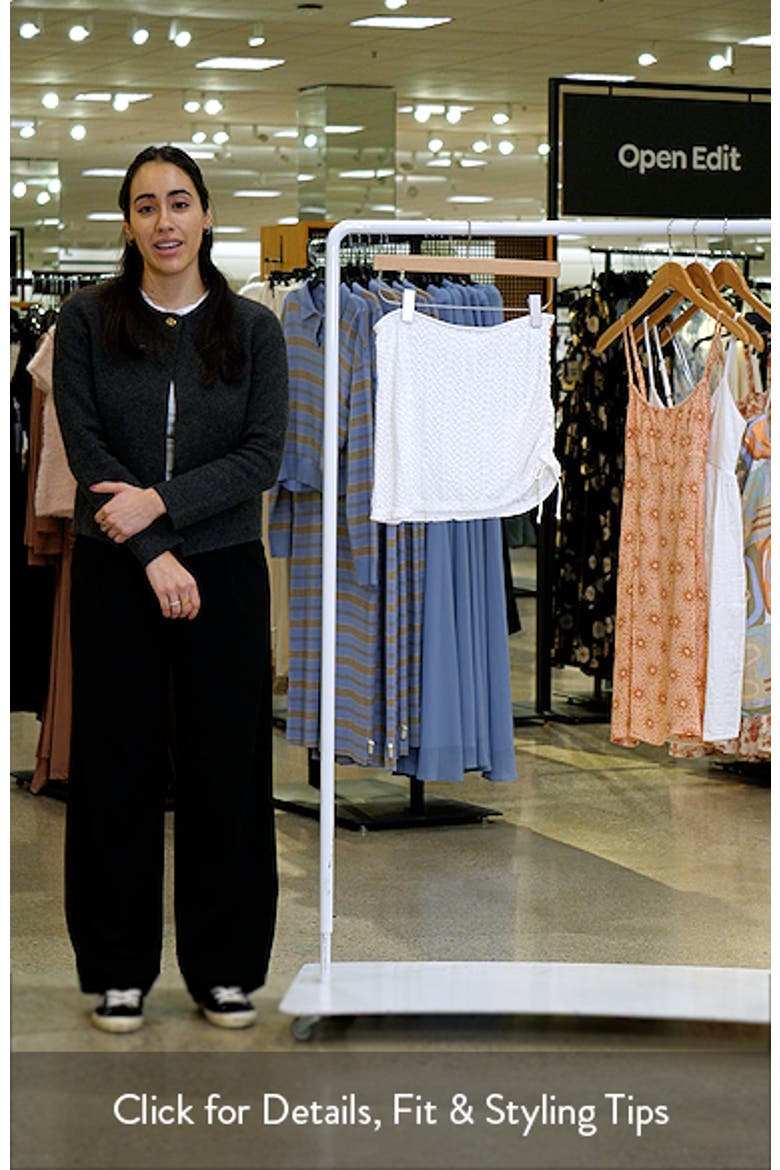 Ruched Sheer Cover-Up Skirt video