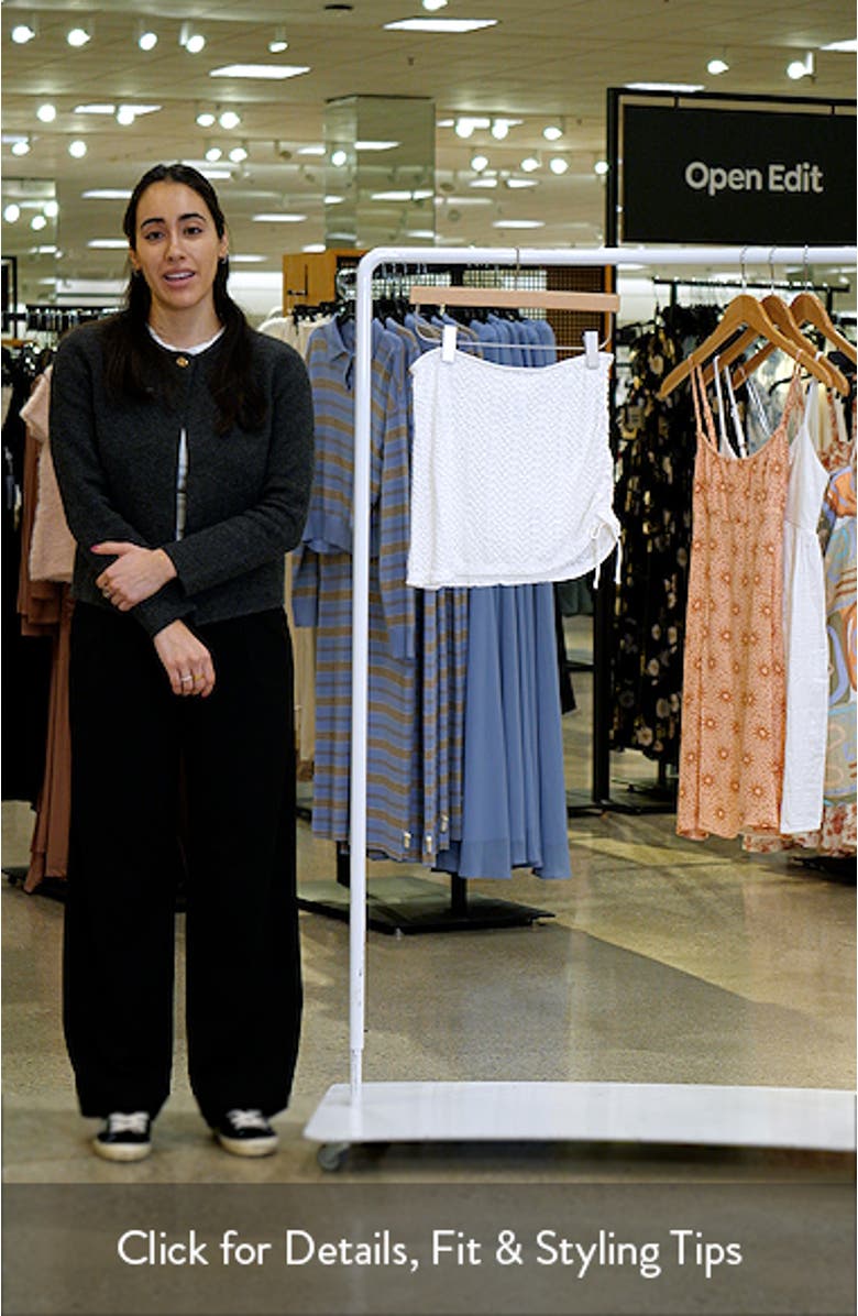 Ruched Sheer Cover-Up Skirt, sales video thumbnail