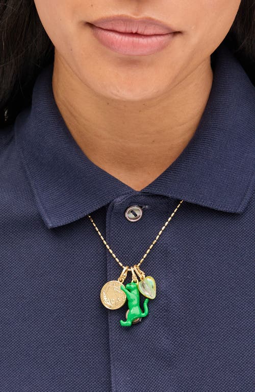 Clare V . Jumping Tiger Charm In Green