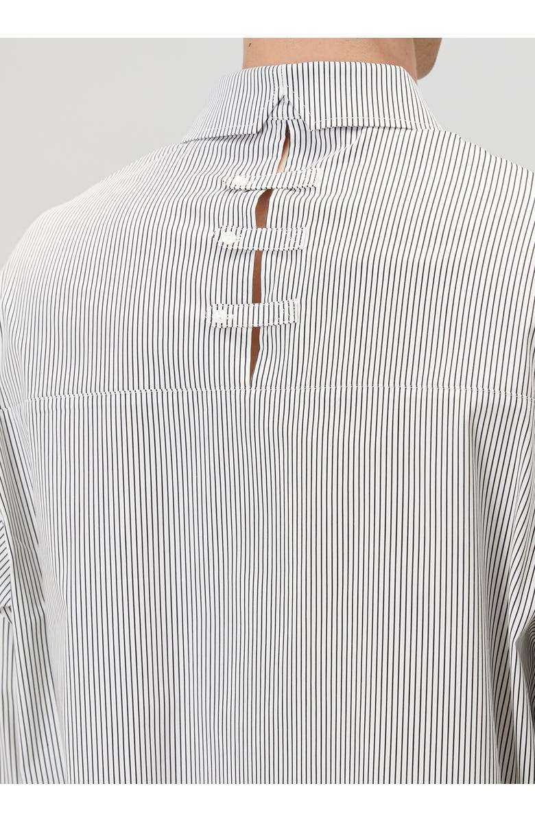 PCFG Cotton Blend Striped Woven Shirt, Alternate, color, Grey