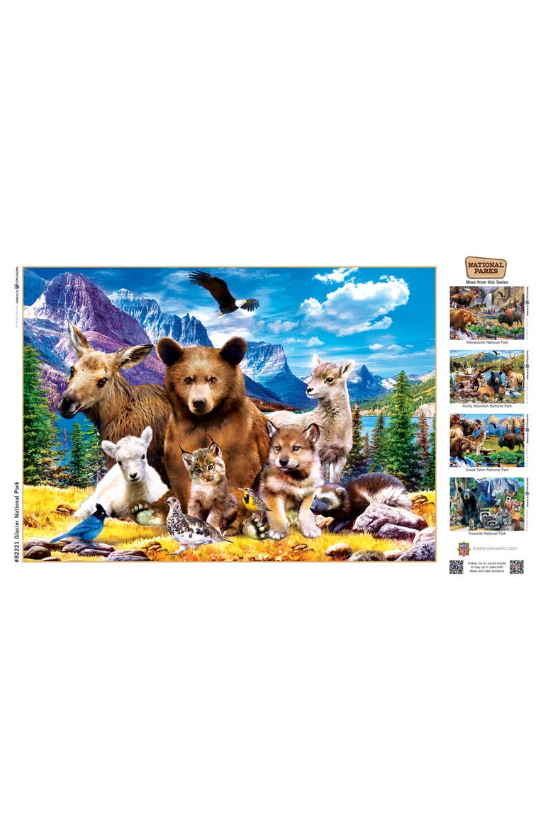 Glacier National Park 500 Piece Puzzle, Alternate, color, Multicolor