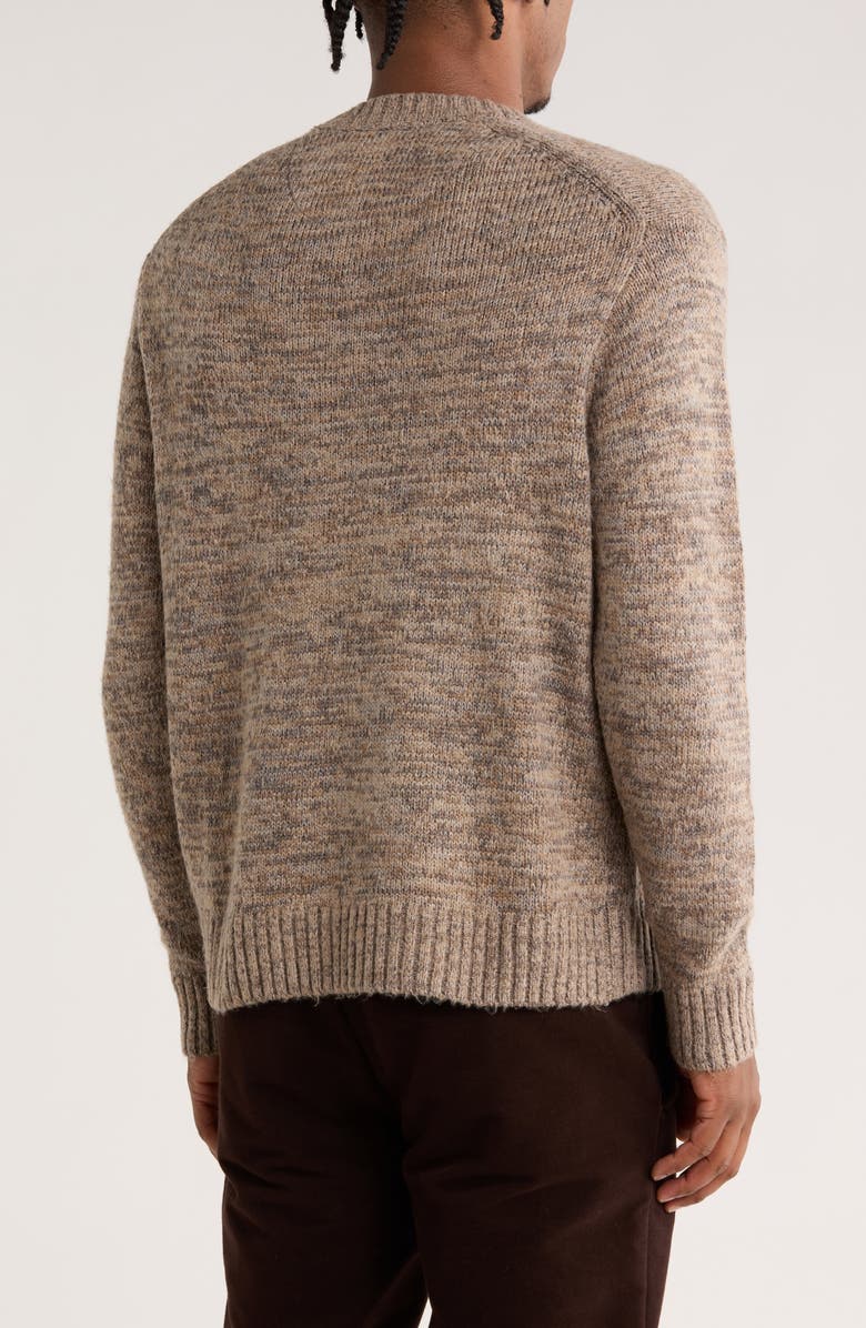 DENIM AND FLOWER Crewneck Sweater, Alternate, color, Khaki