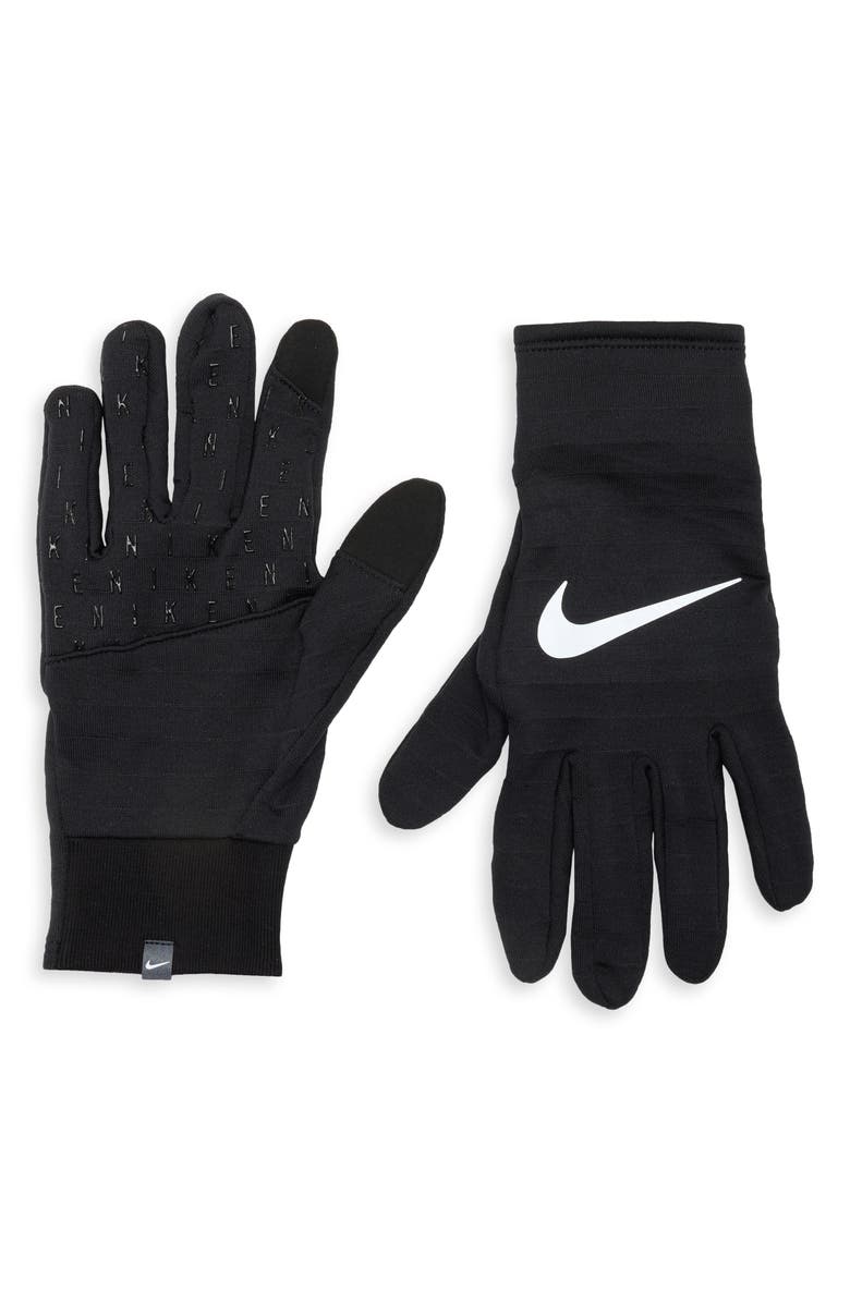 Nike Sphere 4.0 Therma-FIT Sphere Touchscreen Compatible Gloves, Main, color, Black