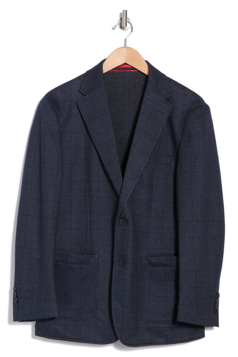 Knit Sport Coat, Alternate, color, NAVY