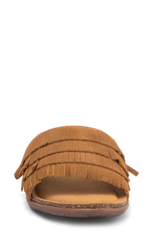 Mykos Clea Fringe Sandal In Brown