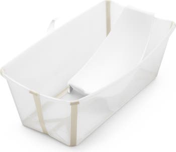 Flexi Bath<sup>®</sup> Foldable Baby Bath Tub with Temperature Plug & Infant Insert