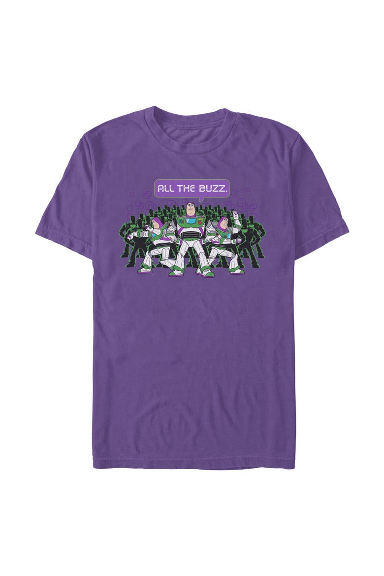 Men's Toy Story 5 All The Buzz Clones  Graphic T-Shirt, Main, color, Purple