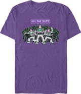 Toy Story 5 Men's Toy Story 5 All The Buzz Clones Graphic T-Shirt