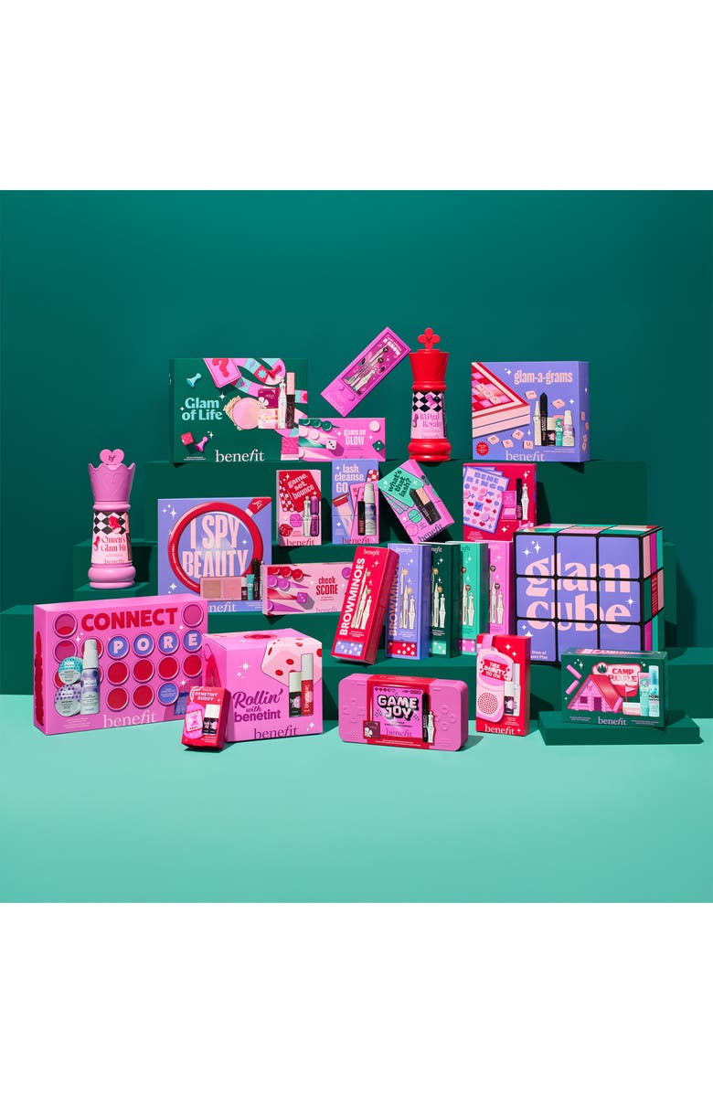 Benefit Cosmetics Glam Cube Holiday Calendar Set $292 Value, Alternate, color,
