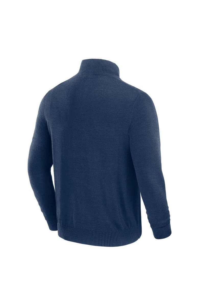 J. Palmer Men's J. Palmer Navy Seattle Seahawks Franchise Quarter-Zip Sweater, Alternate, color, Navy