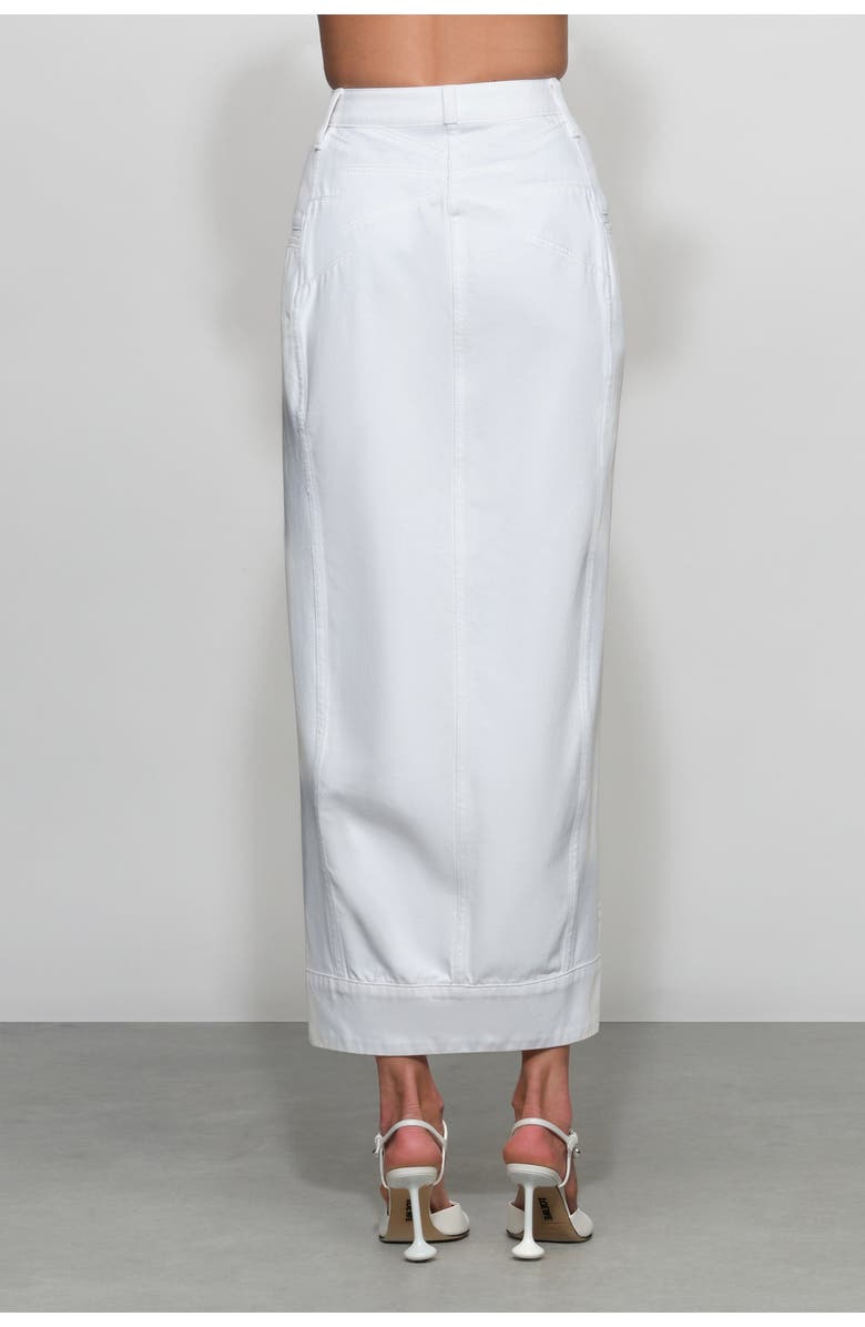 Et Ochs Alek Denim Midi Skirt, Alternate, color, White