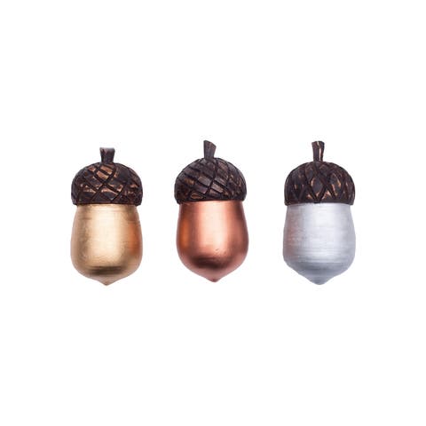 Wooden Acorn Ornament A/3
