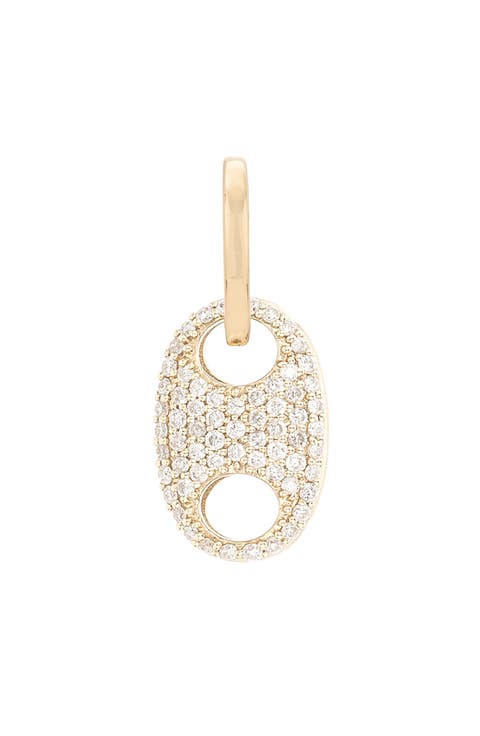 Pavé Diamond Mariner Link Charm