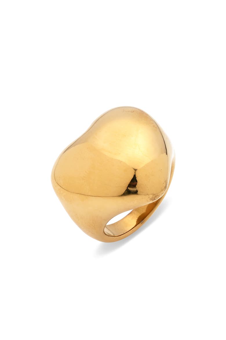 Aisha Heart Statement Ring, Main, color, GOLD